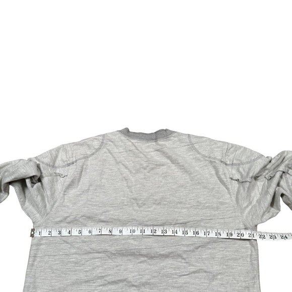 Carbon 2 Cobalt Men's Sz M Medium Light Gray Long Sleeve Shirt w Elbow Patch - Picture 11 of 13
